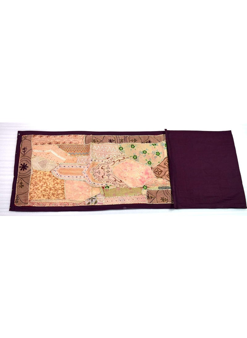 Global Art - Global Art Patchwork Old Style Beautiful Look Bed Runner/Table Runner Stunning Yoga Studio D�cor Cotton Hippie D�cor Runner Coffee Table Placemat - Image 1