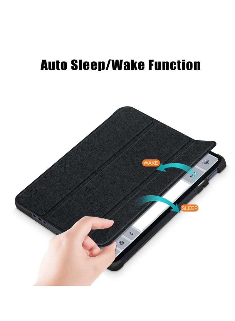 Excefore Case for Xiaomi Pad 6 / Pad 6 Pro, Slim Stand Hard Back Shell Cover with Auto Wake and Sleep, Tri fold Slim Lightweight Hard Shell Smart Protective Cover, Black, 11 inch - Image 3