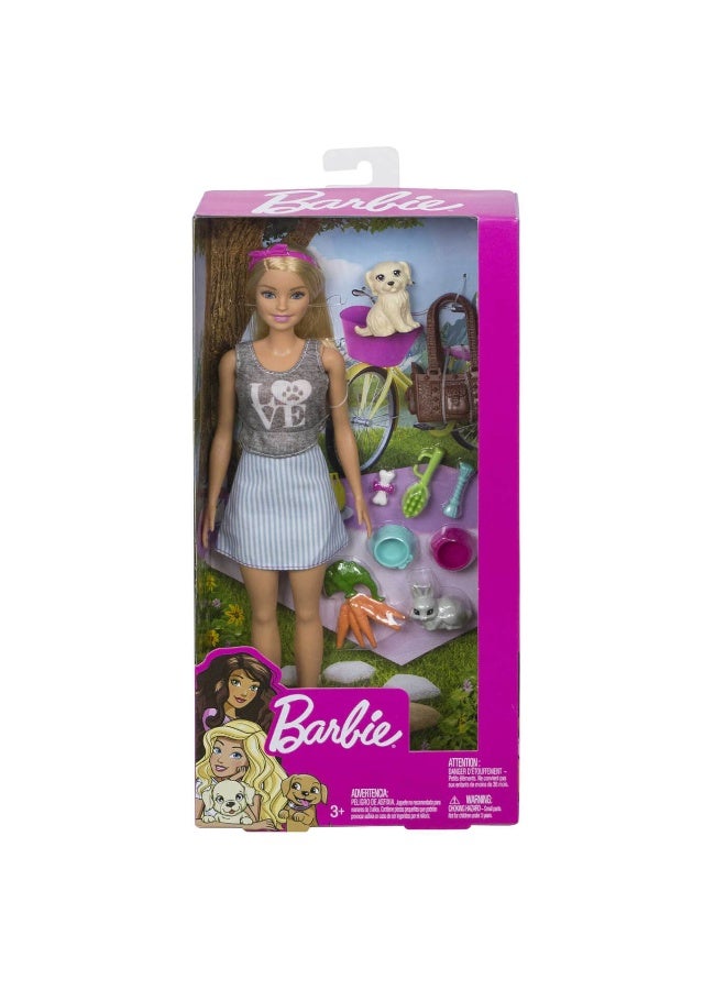 Barbie Doll with Pets (25 cm) - Image 1
