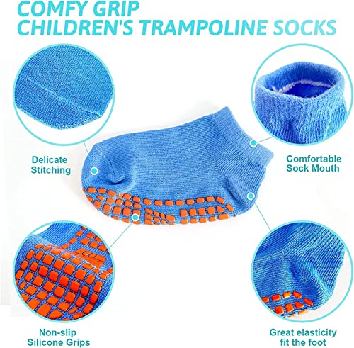 UREVO Baby Non Slip Socks 8 Pairs, Toddler Socks for Boys and Girls, Low Cut Anti Skid Floor Socks for 1-3 Years Baby Kids - multi color - Image 3