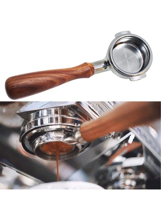 عام مطحنة قهوة يدوية محمولة، مقبض آلة قهوة، مقبض خشبي، أجزاء آلة إسبريسو من الفولاذ المقاوم للصدأ - Image 3