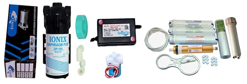 IONIX Full RO Assembling Kit for All RO/UV/UF Water Purifiers, 5 Stage RO, 100 GPD Membrane, 1 Count - Image 1