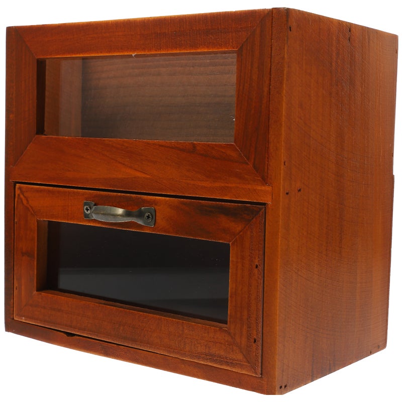 Retro Desktop Organizer Cosmetic Storage Box Multi-function Table Sundries Holder - Image 1