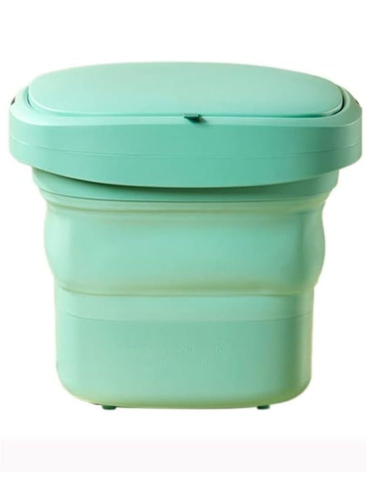 إيرا كلين غسالة ملابس كهربائية صغيرة محمولة قابلة للطي - غسالة ملابس كهربائية صغيرة الحجم للسفر والسكن الجامعي والملابس الحساسة  - Image 2