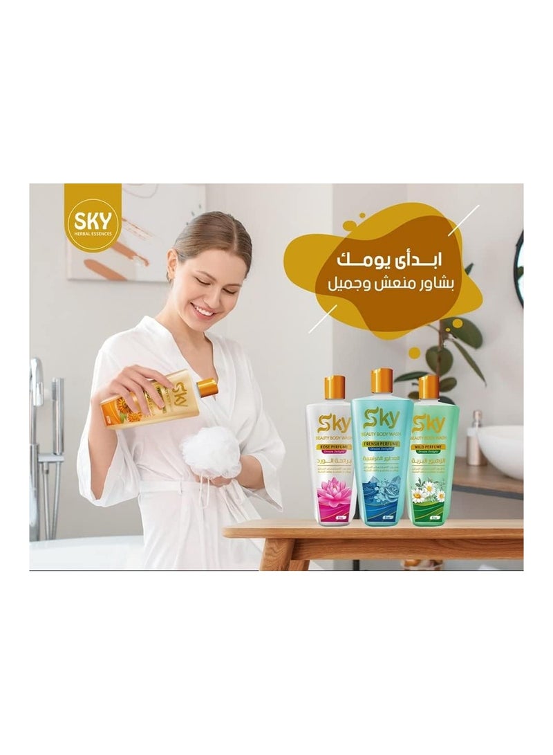 SKY Body Wash Rose Perfume - 1L - Image 2
