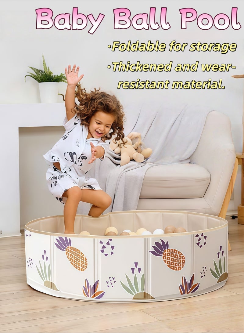 Baby Ball Pool，Foldable Kids Ball Pit，Toddlers Folding Portable Ball Pool，Double Oxford Cloth Ball，Pit Indoor and Outdoor Game Kids Play Ball Pool Ideal Gift for Girls and Boys (NO Balls) - Image 1