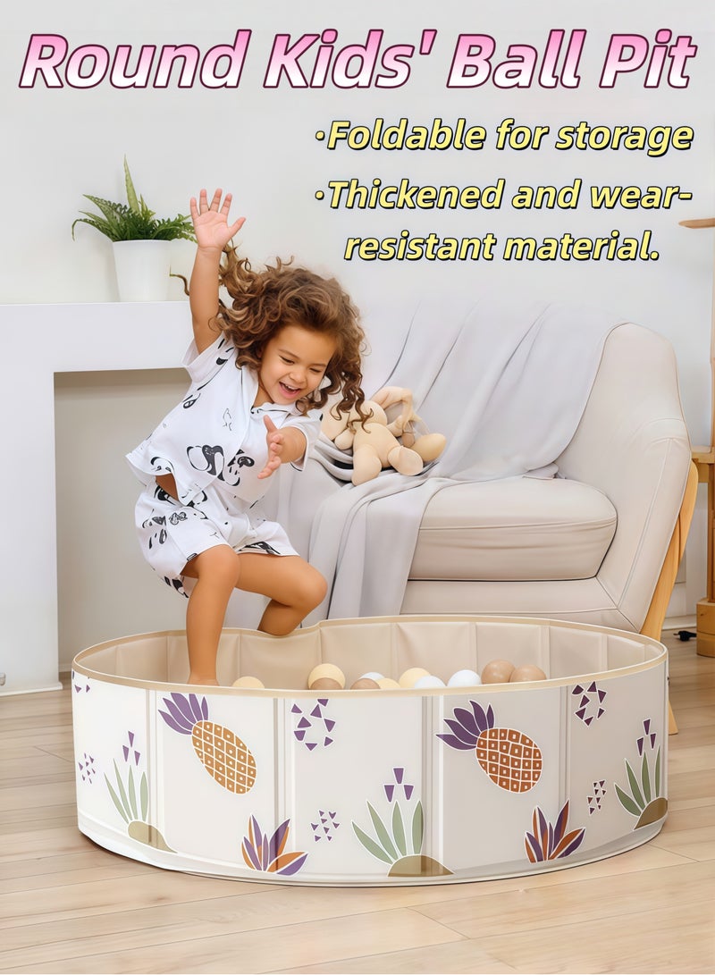 XiuWoo Children's Toy Ball Pit,Round Kids' Ball Pit,Foldable Kids Ball Pit,Double Oxford Cloth Ball Pit,Folding Portable Ball Pool,Sandbox Pool,Baby Ball Pool,Swimming Pool,Portable Bathtub,Pet Dog Bath Pool,for Outdoor Indoor,Ideal Gift for Girls and Boys(Balls Not Included) - Image 1