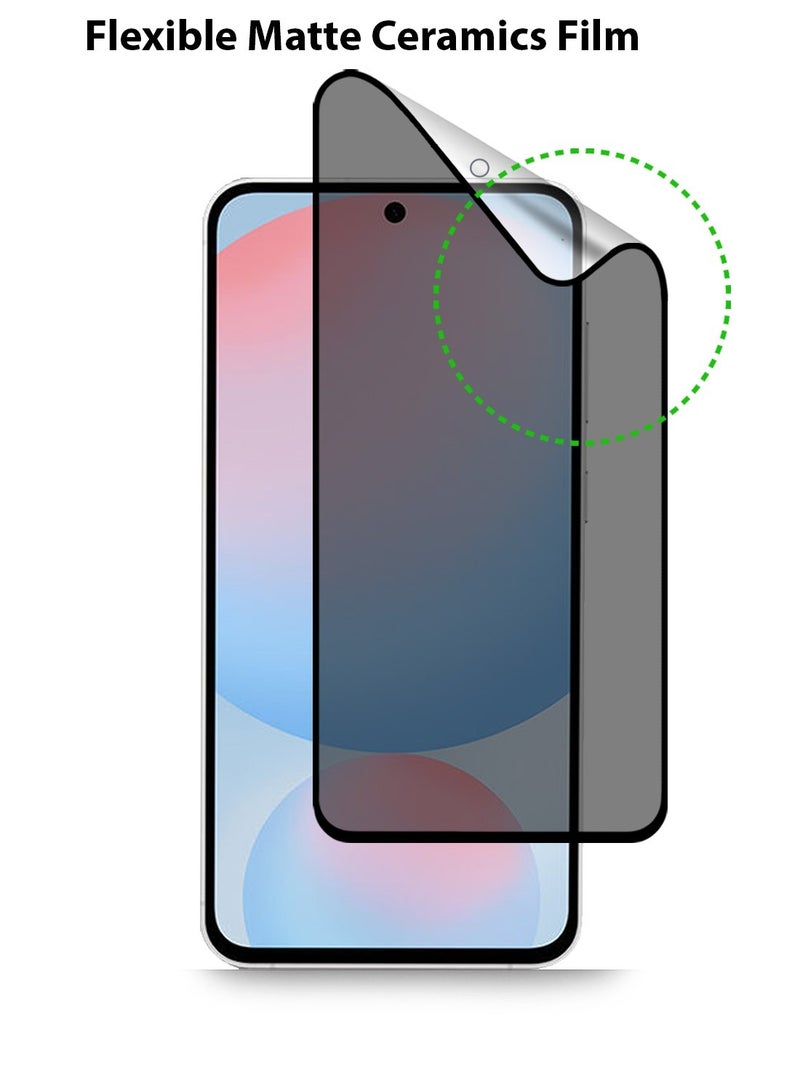 Techie Full Cover Explosion-Proof Matte Ceramic Privacy Film Screen Protector for Samsung Galaxy A56 - Image 4