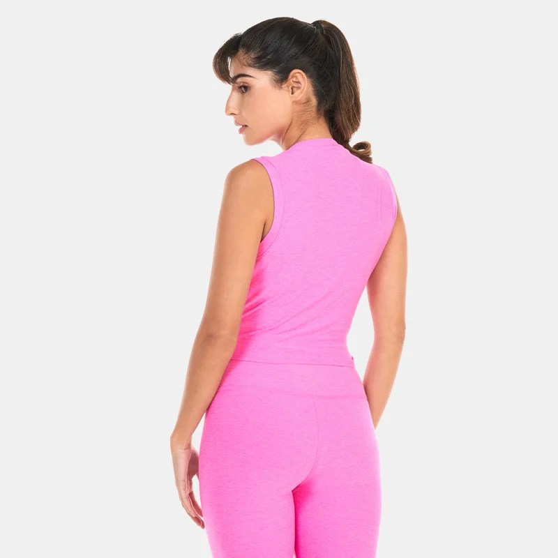 Beyond Yoga Women's Featherweight Under Over Cropped Muscle Tank Top