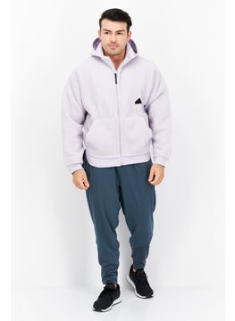 Adidas Men Sportswear Fit Long Sleeves Outdoor Jacket, Lavender  - Image 4