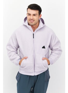 Adidas Men Sportswear Fit Long Sleeves Outdoor Jacket, Lavender  - Image 1