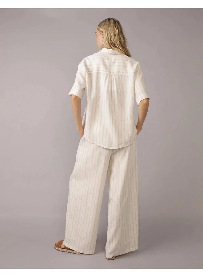 American Eagle AE Linen-Blend Pull-On Pant