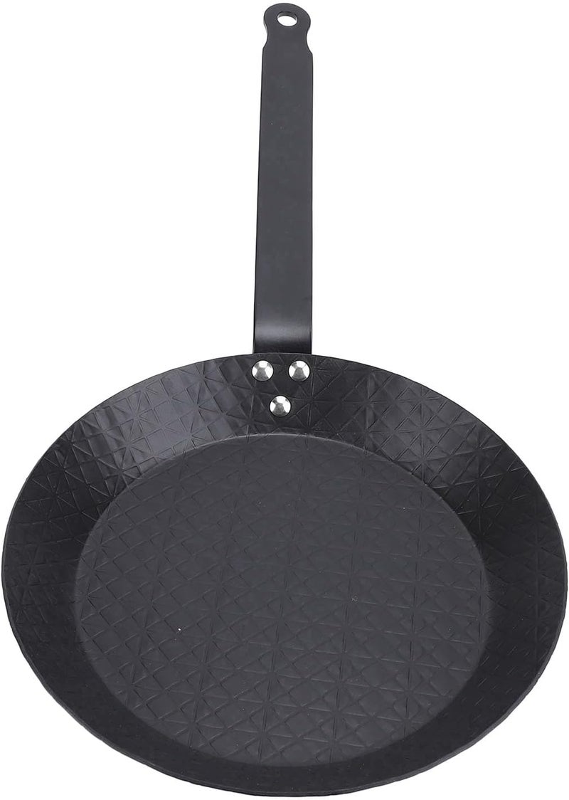 Carbon Steel Skillet Nonstick Frying Pan 28cm 11.0in, Smokeless Design, Comfortable Grip - Even Heat Distribution, Multifunctional for Indoor and Outdoor Cooking (28cm) - Image 1