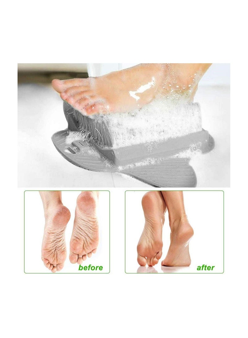 Shower Foot Scrubber Cleaner Massager Brush, with Non-Slip Suction Cups and Soft, Acupressure Massage Mat for Care Circulation Reduces Pain - Image 4