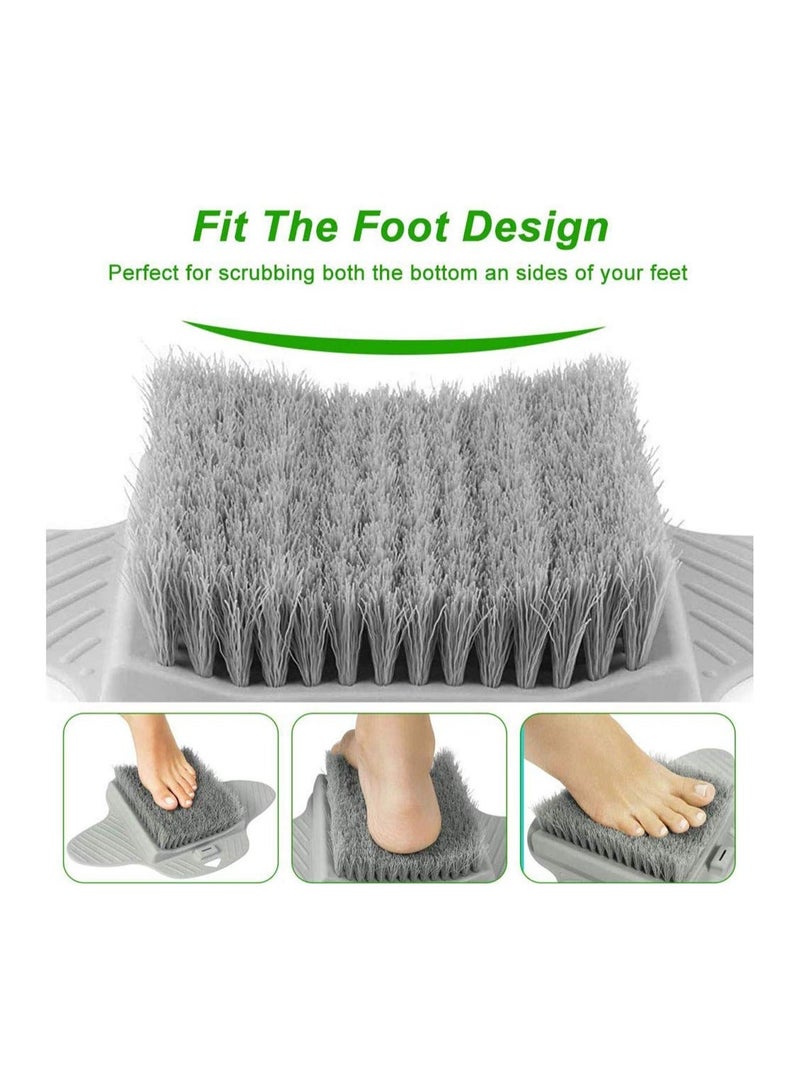Shower Foot Scrubber Cleaner Massager Brush, with Non-Slip Suction Cups and Soft, Acupressure Massage Mat for Care Circulation Reduces Pain - Image 3