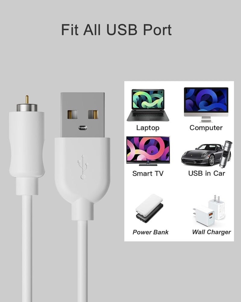 Mailink Magnetic Charging Cables, Replacement USB DC Charger Cable, USB Adapter Charging Cord (Cable(White/1PACK)) - Image 5