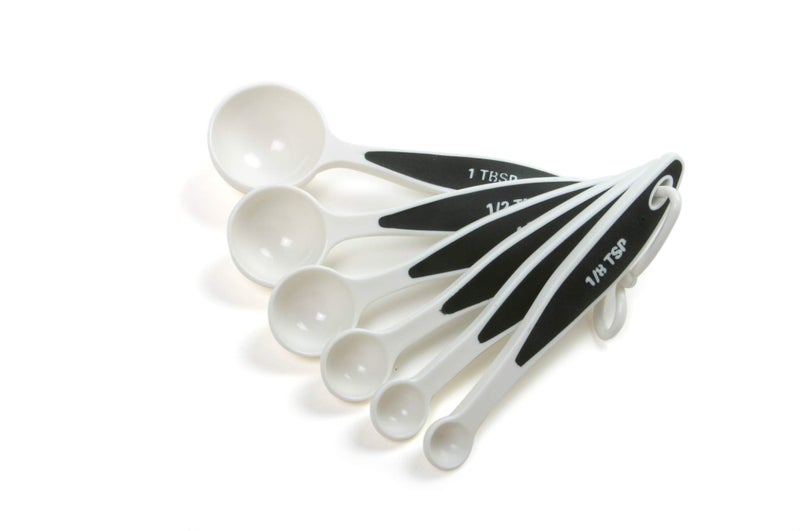 Norpro 3042 Grip-EZ Measuring Cups & Spoons, Set of 12 White/Black - Image 4