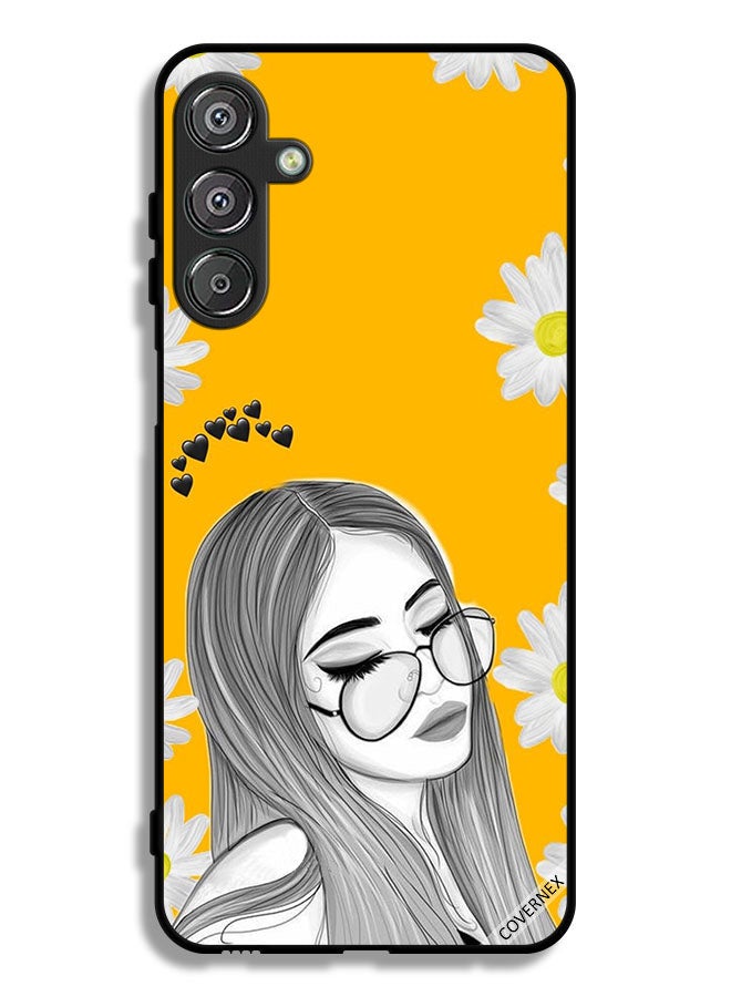 Covernex Samsung Galaxy M36 Protective Case Cover Glasses Girl Art - Image 1
