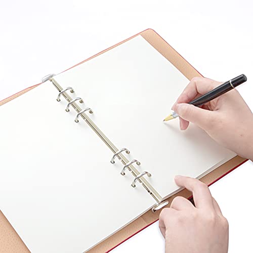 Getvow A5 Blank Paper Refill, Refills for Filofax Planner/Binders/Organizer, 6-Hole Punched, 100 Sheets/200 Pages Filler Paper, 100gsm, White, 5.8'' x 8.2'' - Image 3