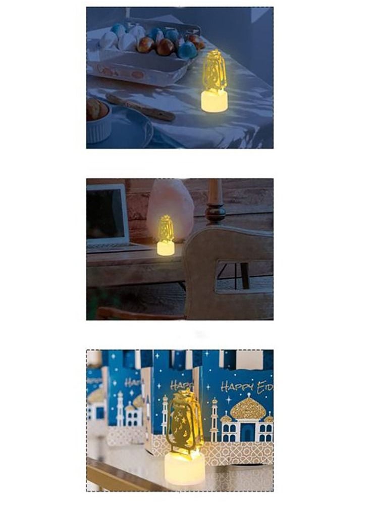 ماركة غير محددة رمضان مبارك شموع اضاءة ديكورية (اعمال خشبية) - 5 قطع  - Image 4