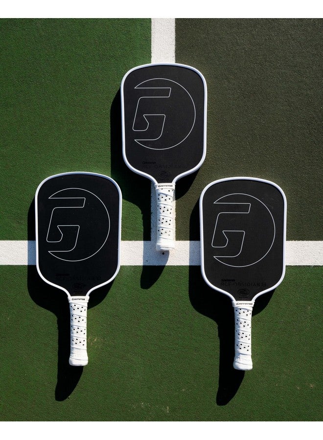 Gamma GAMMA Obsidian 16 Carbon Fiber Pickleball Paddle with 16mm Core, Comfortable Molded Foam Handle, and Customizable Handle Weight System  - Image 4