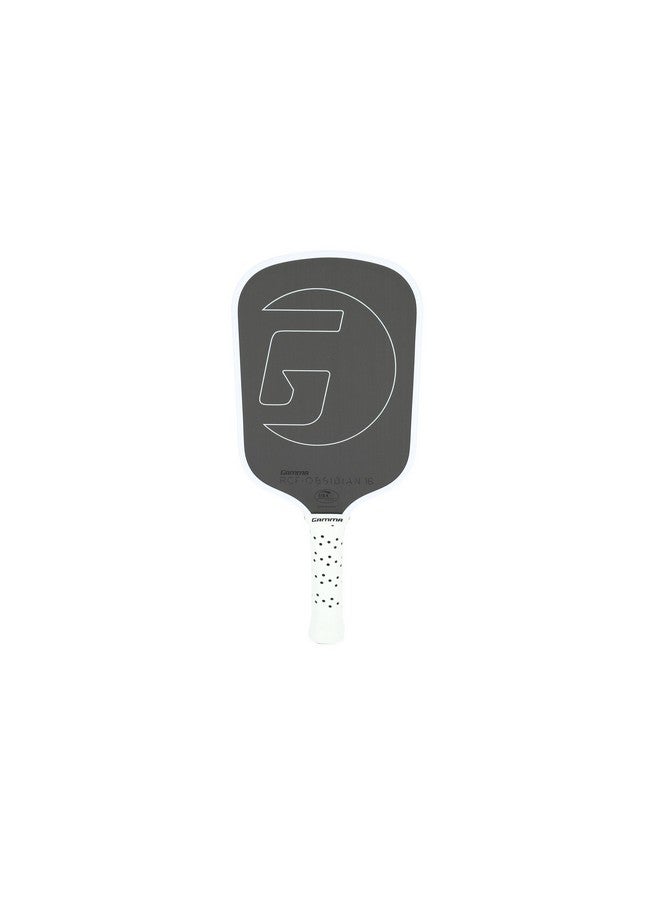 Gamma GAMMA Obsidian 16 Carbon Fiber Pickleball Paddle with 16mm Core, Comfortable Molded Foam Handle, and Customizable Handle Weight System  - Image 1