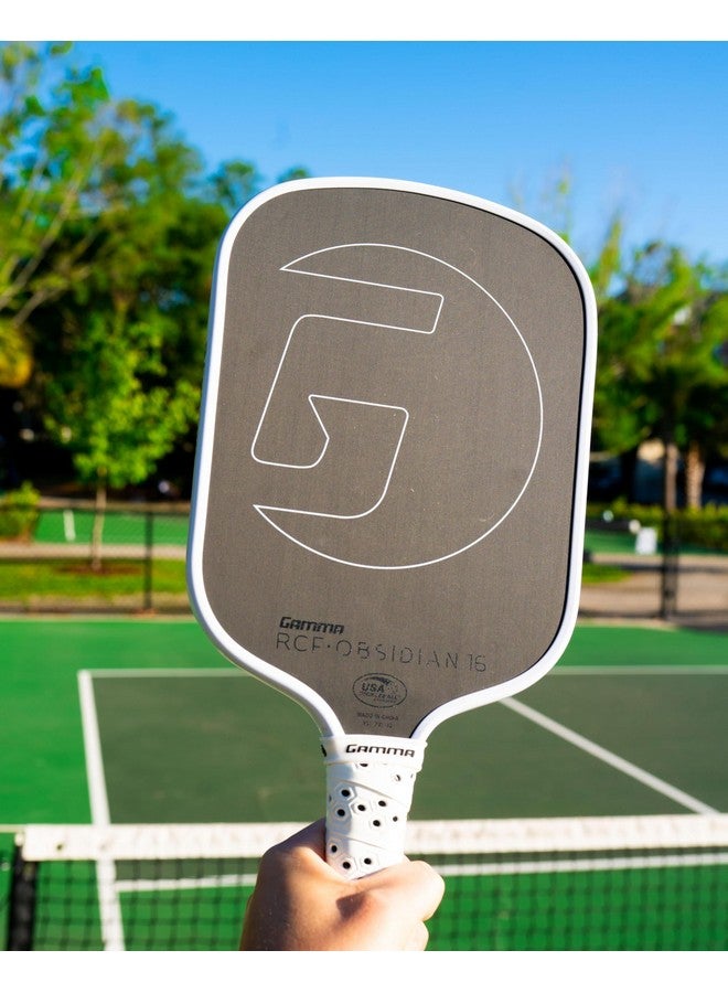 Gamma GAMMA Obsidian 16 Carbon Fiber Pickleball Paddle with 16mm Core, Comfortable Molded Foam Handle, and Customizable Handle Weight System  - Image 2
