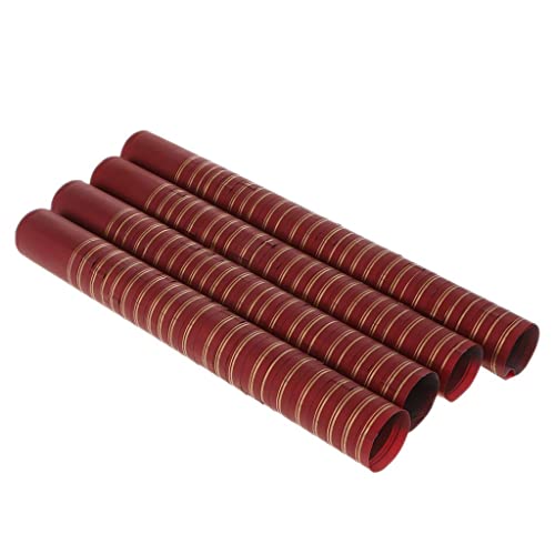 CALANDIS® 100 PVC Wine Bottle Heat Shrink Capsules 32mm -Burgundy(Gold Top Strips) - Image 1