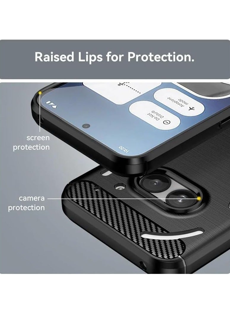 Nothing Phone 2a Case Cover,Soft Carbon Fiber Case Bumper Cover Flexible Slim Shockproof,Anti Scratch TPU,Phone Case for Nothing Phone 2a - Image 3