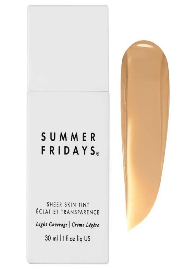 SUMMER FRIDAYS Summer Fridays Sheer Skin Tint with Hyaluronic Acid & Squalane – Lightweight, Hydrating Coverage, Shade 3 - Light with golden undertones 30ml  - Image 1