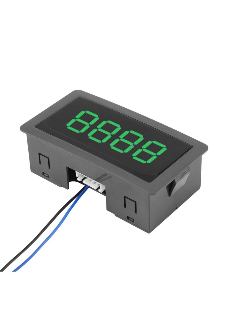 Hilitand Digit Counter DC 824V 4 Digit LED Digital Display 09999 UpDown PlusMinus Panel Counter Meter with Cable Green 