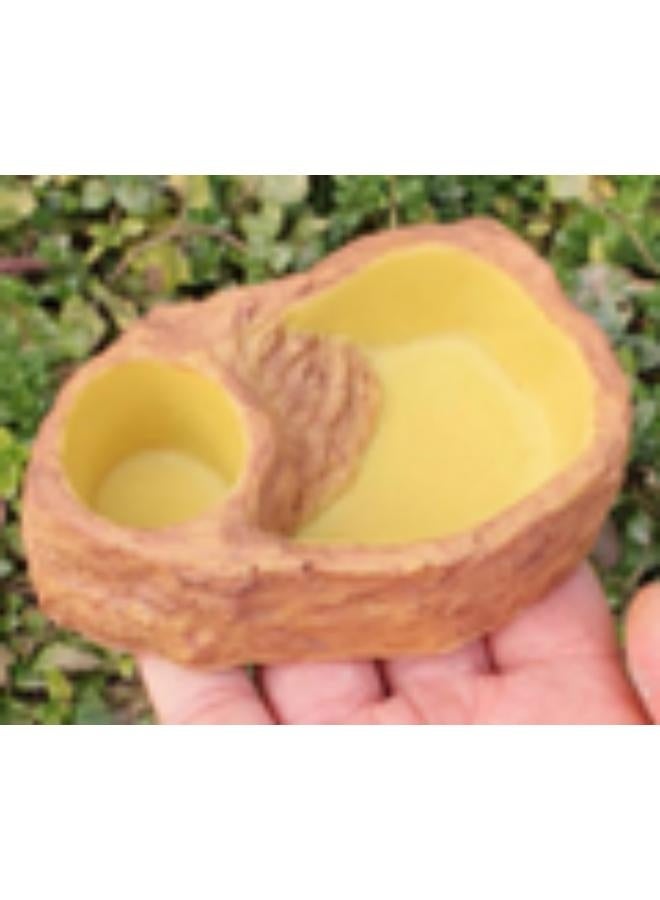 Reptile Water Bowl Terrarium Water Dish Food Feeding for Amphibian - Image 2