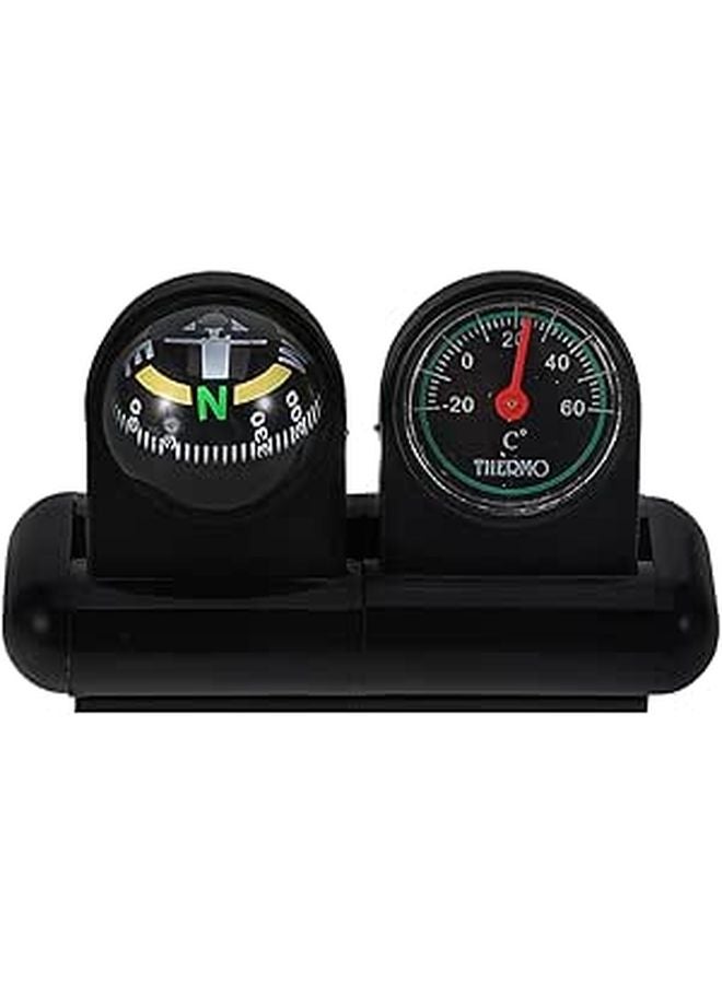 High Accuracy Car Dashboard Compass Thermometer for Boat Motorcycle Navigation Temperature Tracking - Image 1