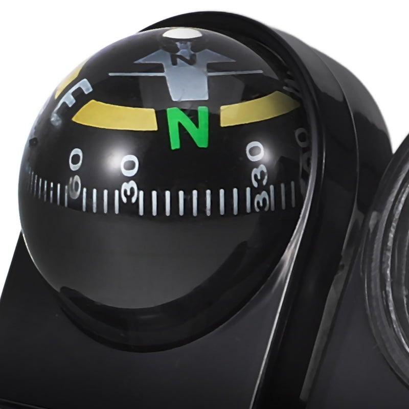 High Accuracy Car Dashboard Compass Thermometer for Boat Motorcycle Navigation Temperature Tracking - Image 3