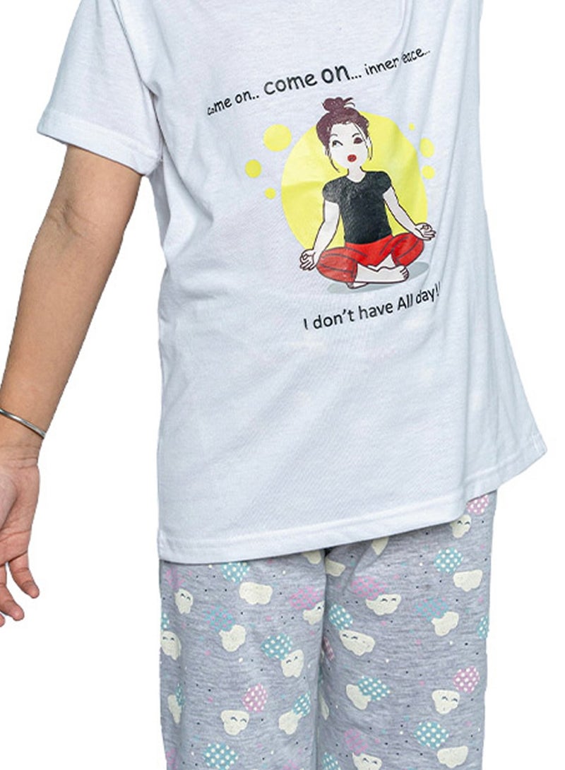 SPACEDOUT Girls Pajama Set (Night Suit)  - Image 3