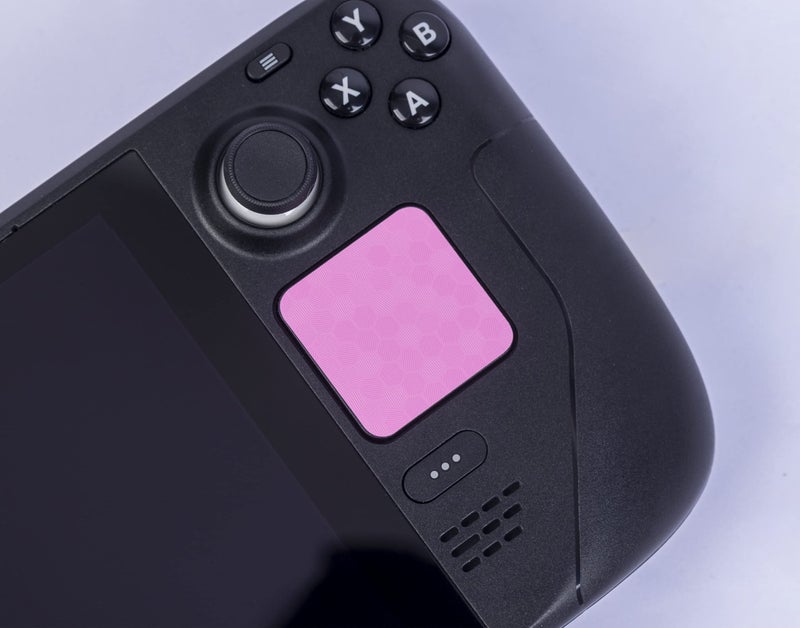 Luck&Link Touchpad Protector Steam Deck,Touch Pads and Back Buttons Protective Skin Texture Sticker for Steamdeck OLED&LCD Touch Trackpads,Luck&Link(Honeycomb-Pink) - Image 4