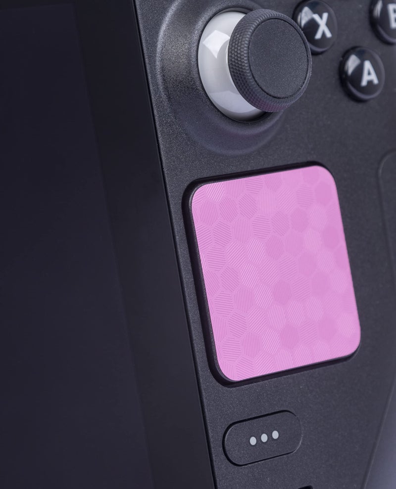 Luck&Link Touchpad Protector Steam Deck,Touch Pads and Back Buttons Protective Skin Texture Sticker for Steamdeck OLED&LCD Touch Trackpads,Luck&Link(Honeycomb-Pink) - Image 3