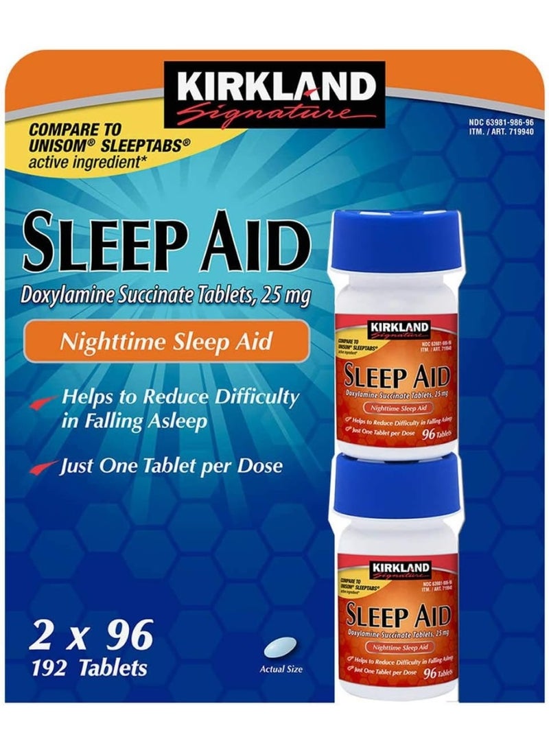 Kirkland Signature Sleep Aid, 192 Tablets  - Image 1