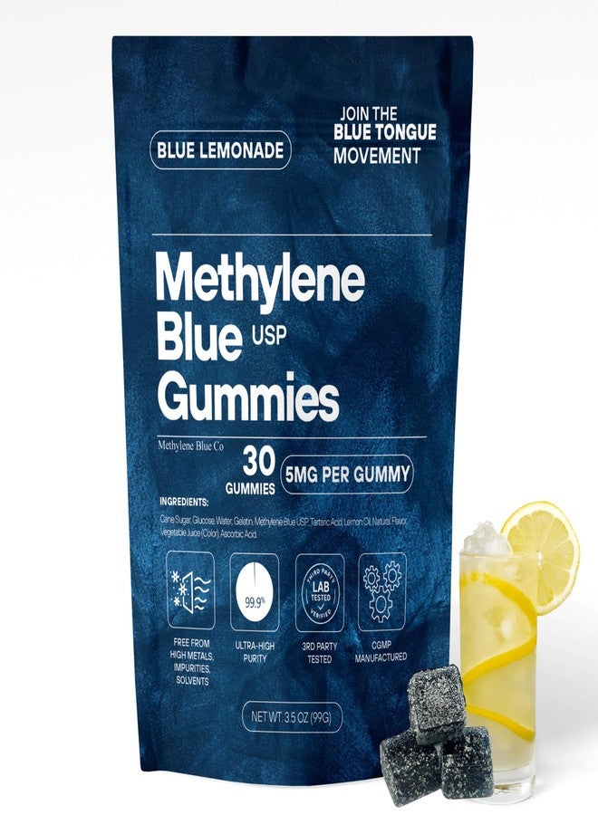 METHYLENE BLUE CO Methylene Blue 5mg 30ct, The First of its Kind, 3rd Party Tested No Heavy Metals, USP - Proud American Company - Image 1
