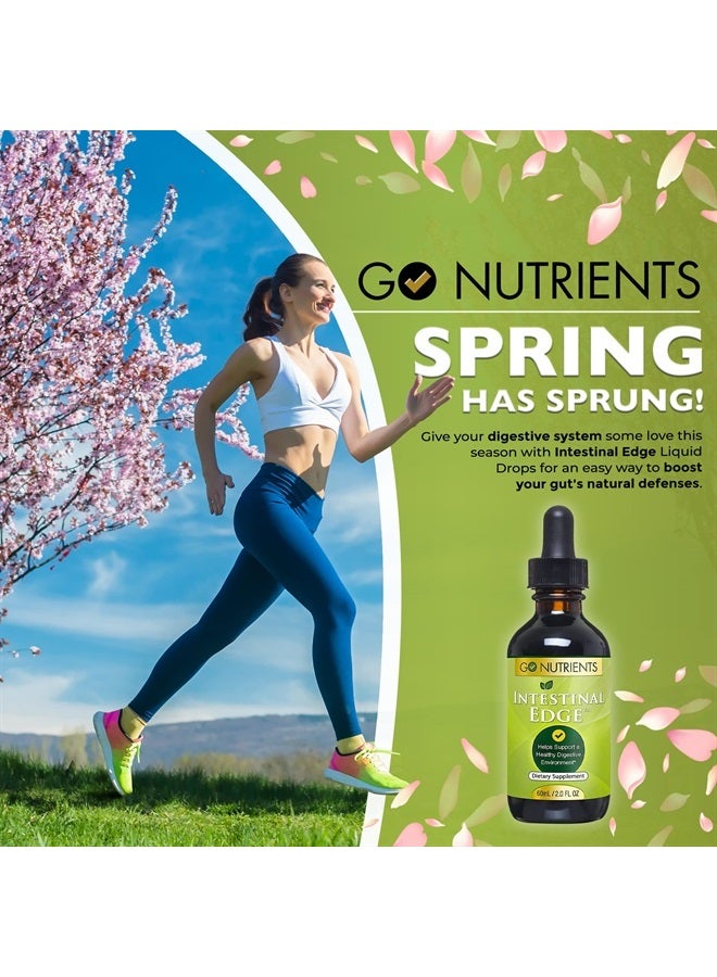 Go Nutrients Intestinal Edge - Digestive Supplement with Black Walnut Hull, Orange Peel, Lavender Flower, Gentian Root, Clove Bud, Wormwood Leaf/Stem, Non-GMO, Soy-Free - 60mL (2 oz.) - Image 3