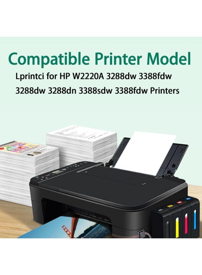 Terabyte 222A Toner Cartridge W2220A, W2221A, W2222A, W2223A, Works With Color LaserJet Pro MFP 3303fdn ,3203dn ,3203dw ,MFP 3303sdw Black,Cyan,Yellow, Magenta - Image 3