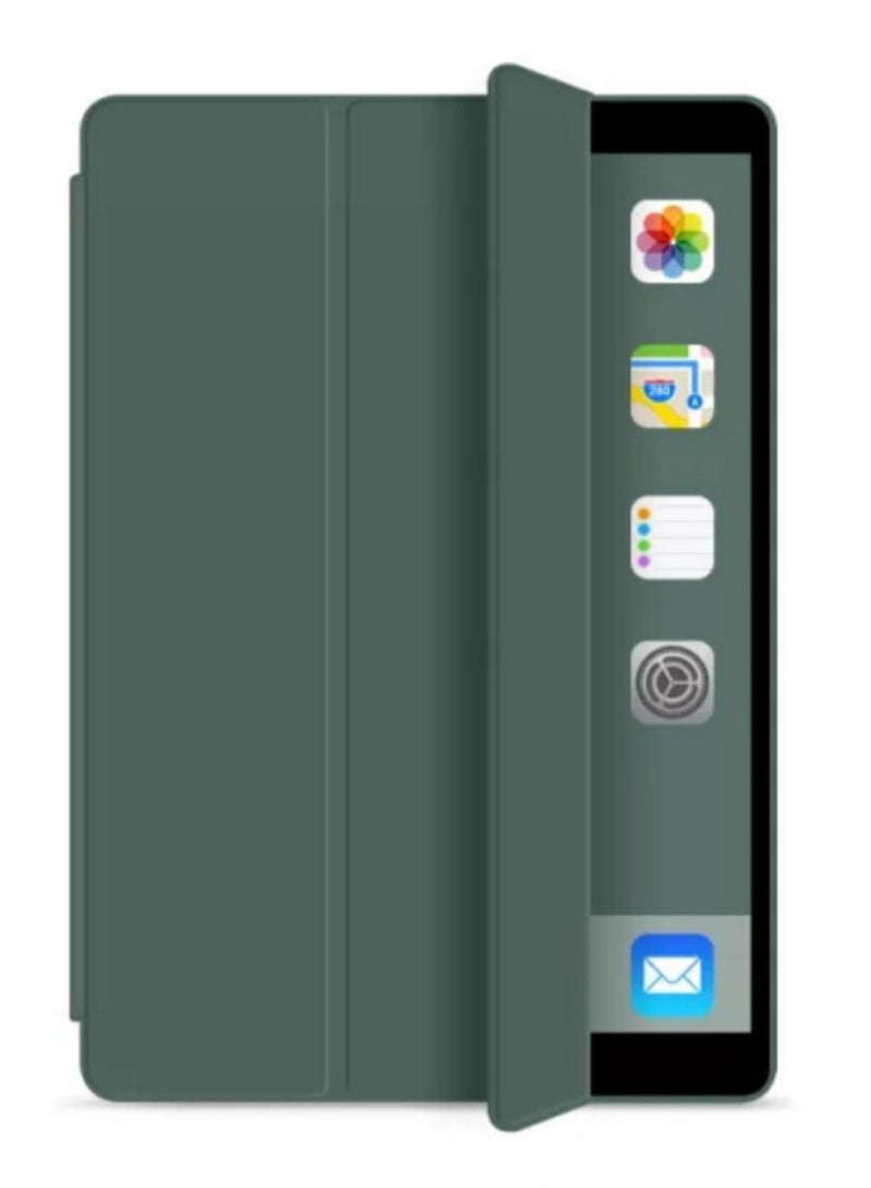 Smart Flip Protective Case Compatible with iPad Mini 2/3/4/5 - Olive Green - Image 1