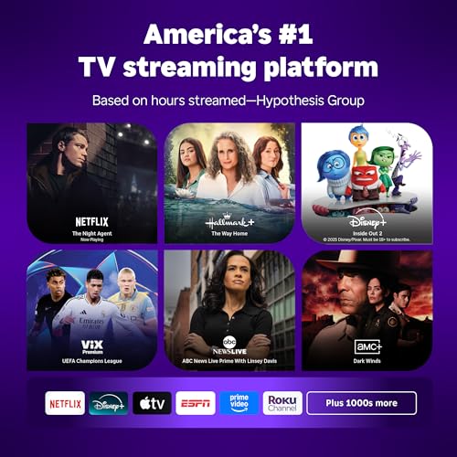 Roku Smart TV 2025 – 50-Inch Select Series, 4K HDR TV – RokuTV with Enhanced Voice Remote – Flat Screen LED Television with Wi-Fi for Streaming Live Local News, Sports, Family Entertainment - Image 2