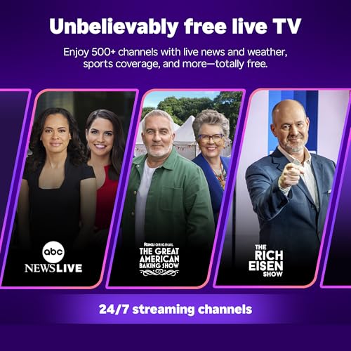 Roku Smart TV 2025 – 50-Inch Select Series, 4K HDR TV – RokuTV with Enhanced Voice Remote – Flat Screen LED Television with Wi-Fi for Streaming Live Local News, Sports, Family Entertainment - Image 5