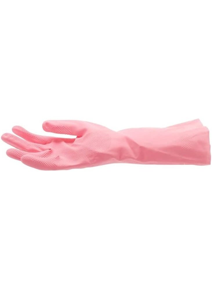 Spontex Sensitive Large Gloves Natural & Synthetic Latex Pink - Image 3