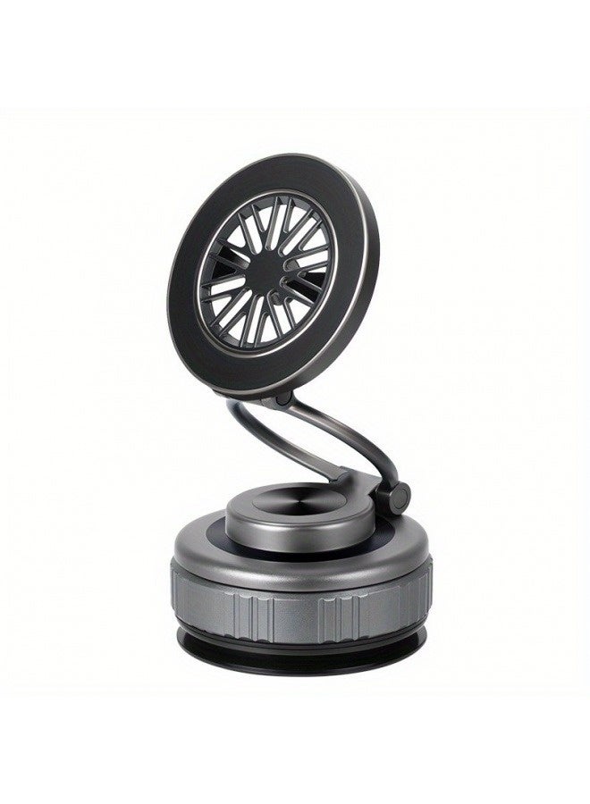 2025 New 360° Rotatable Magnetic Phone Holder with Vacuum Suction Cup - Aluminum Alloy, One-handed Operation, Full-range Multi-angle Adjustment, Easy-to-use Design, Suitable for Vehicles, Desktops, Walls, Magnetic Vacuum Dual Fixation | 360° Rotation | Anti-slip and Shockproof | Multi-purpose for Desktop Office, Perfect Holiday Gift, Suitable for All Scenarios - Image 1