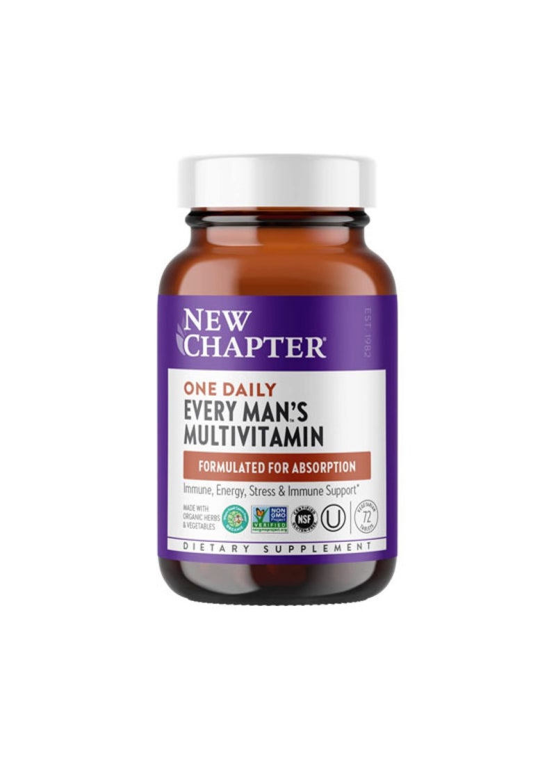 New Chapter Every Man’s One Daily Multivitamin – 72 Tablets