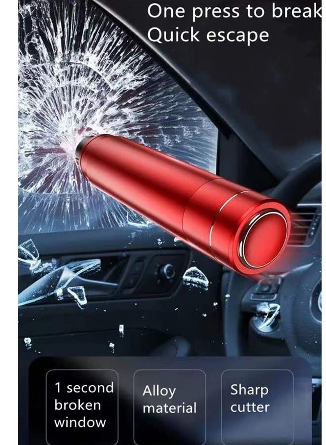 SYOSI Portable Safety Hammer Emergency Escape Tool, Multifunctional Window Breaker with Seat Belt Cutter, Portable Safety Hammer Emergency Escape Tool, One Second Breaking Window Escape (Black) - Image 2