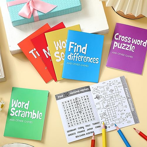 Hungdao 48 Pcs Mini Activity Books for Boys and Girls, Fun and Games, Challenging Activities Include Mazes, Word Scramble and More Bulk Gifts for Students Party Classroom - Image 4