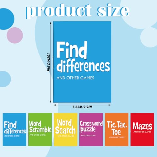 Hungdao 48 Pcs Mini Activity Books for Boys and Girls, Fun and Games, Challenging Activities Include Mazes, Word Scramble and More Bulk Gifts for Students Party Classroom - Image 2
